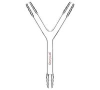 stonylab Adaptador de Conexión Vidrio, Adaptador de Conector Vidrio Borosilicato Tubo de Conexión de 3 Vías en Forma de Y de 8 mm O.D. para Suministro de Lab de Control de Flujo de Aire de Laboratorio