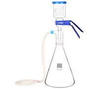 stonylab Aparato de Filtración de Vidrio, Kit de Filtro de Montaje de Filtración al Vacío de Vidrio de Borosilicato con Matraz de Filtración de 2000 ml y Embudo Graduado de 300 ml
