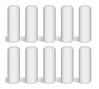 stonylab Barra de Agitación de Laboratorio, Varillas Agitadoras Magnéticas Recubiertas de PTFE de 20 mm Mezclador Agitador Blanco para Agitadores, 10 Paquetes