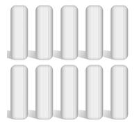 stonylab Barra de Agitación de Laboratorio, Varillas Agitadoras Magnéticas Recubiertas de PTFE de 25 mm Mezclador Agitador Blanco para Agitadores, 10 Paquetes