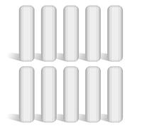 stonylab Barra de Agitación de Laboratorio, Varillas Agitadoras Magnéticas Recubiertas de PTFE de 30 mm Mezclador Agitador Blanco para Agitadores, 10 Paquetes