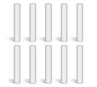 stonylab Barra de Agitación de Laboratorio, Varillas Agitadoras Magnéticas Recubiertas de PTFE de 50 mm Mezclador Agitador Blanco para Agitadores, 10 Paquetes