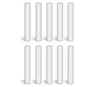 stonylab Barra de Agitación de Laboratorio, Varillas Agitadoras Magnéticas Recubiertas de PTFE de 60 mm Mezclador Agitador Blanco para Agitadores, 10 Paquetes
