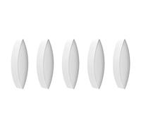 stonylab Barra de Agitación Magnética, 5-Pack 20 mm Barra de Placa de Stir de Laboratorio Barra de Agitación PTFE-Coated Set Mezclador de Agitación Blanco para Agitadores, Forma de Aceituna, 5 PK