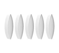 stonylab Barra de Agitación Magnética, 5-Pack 30 mm Barra de Placa de Stir de Laboratorio Barra de Agitación PTFE-Coated Set Mezclador de Agitación Blanco para Agitadores, Forma de Aceituna, 5 PK