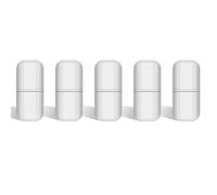 stonylab Barra Magnética de Agitación, Paquete de 5 15 mm Recubierto de PTFE Barras de Stir Set Barras de Agitación Magnéticas Blanco para Agitadores Barra de Placa de Agitación de Laboratorio, 5 PK
