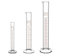 stonylab Cilindro de Medición Graduado, 10 ml / 50 ml / 100 ml Juego de Cilindros Graduados de Vidrio de Borosilicato de Paredes Gruesas Cristalería de Laboratorio