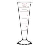 stonylab Cilindro Graduado de Vidrio Borosilicato, 1Pack con Boca Ancha y Pico Vertedor para Medición Precisa, 100 ml
