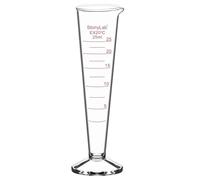 stonylab Cilindro Graduado de Vidrio Borosilicato, 1Pack con Boca Ancha y Pico Vertedor para Medición Precisa, 25 ml