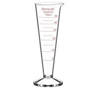 stonylab Cilindro Graduado de Vidrio Borosilicato, 1Pack con Boca Ancha y Pico Vertedor para Medición Precisa, 50 ml