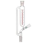 stonylab Embudo de Adición de Ecualización de Presión Graduada, Vidrio de Borosilicato Embudo de Goteo con 24/40 Junta y Válvula de Alto Vacío para Vidrio de Laboratorio Embudo Adicional, 100 ml