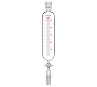 stonylab Embudo de adición, Embudo de Goteo Graduado de Vidrio de Borosilicato Junta 24/40 con Llave de Paso de PTFE para Laboratorio Embudo Adicional, 500 ml