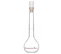 stonylab Frascos Volumétricos de Laboratorio, Matraz Aforado Clase A con Tapón de Vidrio, Matraz Aforado de Pared Pesada de Vidrio de Borosilicato Tolerancia, ±0,03ml, 25ml