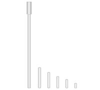 stonylab - Juego de barras de agitación magnéticas, 6 unidades, con revestimiento de PTFE, incluye un recuperador de barra de agitación flexible de 200 mm