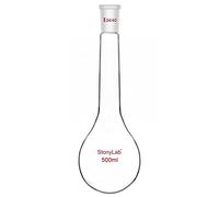 stonylab Kjeldahl Flask, Matraz de Laboratorio de Cuello Largo de Pared Pesada Vidrio de Borosilicato Fondo Redondo Kjeldahl Flask con 24/40 Articulación Exterior Cónica Estándar, 500 ml