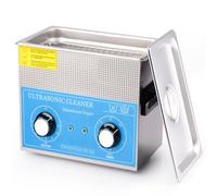 stonylab Limpiador Ultrasónico, Acero Inoxidable 304 limpiadores Ultrasonidos Profesional Multiusos con Panel de Control Mecánico de Calefacción y Temporizador para Laboratorio 40kHz 220V, 3.2L