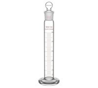 stonylab Matraz Medidor con Tapón, Matraz Graduado de Vidrio de Borosilicato de Pared Gruesa de 50 ml con Junta Estándar de 19/22 y Tapón de Cabeza Plana, 1 Paquete
