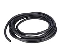 stonylab Negro Látex Tubos de Goma, Pedazo Continuo Altamente Elástico y Fuerte Puro Látex Tubería Tubo de Caucho Natural 12 mm OD 8 mm ID, 5 Meter