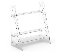 stonylab Rack de Pipetas Laboratorio, Desmontable Plexiglás Pipeta Poseedor Soporte para Pipetas con 1,5 cm de Diámetro Del Agujero