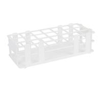 stonylab Soporte de Tubo de Ensayo, 30 mm 21 Lugares Gradilla para Tubos de Ensayo de Plástico Blanco Rack de Tubo Tube Holder Diseño de 3 Niveles Desmontable