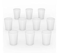 stonylab Tapón de Goma Silicona, Blanco Cónico Sello de Laboratorio Tapones de Silicona Enchufes de Goma (10-Pack, 1#)