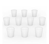 stonylab Tapón de Goma Silicona, Blanco Cónico Sello de Laboratorio Tapones de Silicona Enchufes de Goma (10-Pack, 4#)