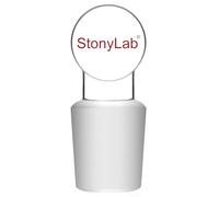 stonylab Tapón Sólido de Vidrio, 1-Pack Tapón de Borosilicato para Junta 19/22, Resistente a Productos Químicos, para Sellar Frascos y Contenedores de Laboratorio