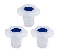 stonylab Tapones de Plástico, Paquete de 3 Tapones Universales para Laboratorio para Matraz Volumétrico Embudo Separador con Junta 24/40, Sellado Duradero para Material de Vidrio de Laboratorio