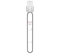 stonylab Tubo de Ensayo Vidrio con Tapa de Rosca PTFE, Fondo Redondo Reutilizable Vidrio Borosilicato Engrosado, Graduado Resistente a la Presión Tubo Cultivo Colorimétrico, para Uso en Lab, 10 ml