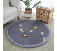 Stoolzfaid Alfombra Redonda De Pelo Corto,Suaves para HabitacióN Tapete De Actividades,Alfombra De Juego De Forro Polars De Corals,Sencillos Y Elegante,para Habitacion Oficina