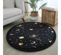 Stoolzfaid Alfombra Redonda De Pelo Corto,Suaves para HabitacióN Tapete De Actividades,Alfombra De Juego De Forro Polars De Corals,Sencillos Y Elegante,para Habitacion Oficina