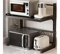 Stoolzfaid Extensible para Horno De Microondas,Soporte para Microondas,Soporte De Microondas,Soporte Microondas Encimera Multifuncional,Rejilla De Horno Extensible De Soporte,para Cocina