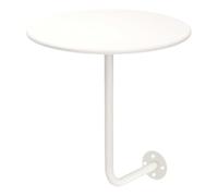 Stoolzfaid Mesas De Centro PequeñAs De Pared,Mesa Redonda De Pared En Forma De L,Hierro Mesa De Centro Montada En La Pared En Forma De L,Mesa Auxiliar Redonda Forma De L,Ahorra Espacio,para Pub