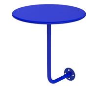 Stoolzfaid Mesas De Centro PequeñAs De Pared,Mesa Redonda De Pared En Forma De L,Hierro Mesa De Centro Montada En La Pared En Forma De L,Mesa Auxiliar Redonda Forma De L,Ahorra Espacio,para Pub