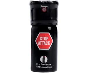 Stop Attack Espray antiagresión, 40 ml, solución de seguridad eficiente, rápida y disuasoria, 4 metros de alcance (comprueba en tu normativa local si este producto requiere licencia)