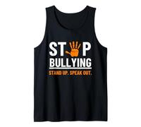 Stop Bullying Stand Up Speak out, Maestra del Día de la Unidad de Orange Camiseta sin Mangas