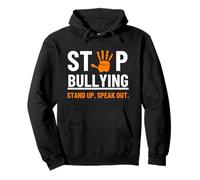 Stop Bullying Stand Up Speak out, Maestra del Día de la Unidad de Orange Sudadera con Capucha