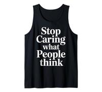 Stop Caring What People Think Self-Love Mindset Advice |- Camiseta sin Mangas