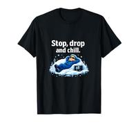 Stop Drop and Chill HVAC Termostato Humor Diseño Camiseta