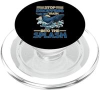 Stop Dropping Trash Into The Splash Contaminación del océano PopSockets PopGrip para MagSafe