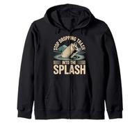 Stop Dropping Trash Into The Splash Ocean Pollution - Sudadera con Capucha