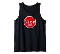 Stop Eating Animals señal de tráfico Vegetariana Camiseta sin Mangas