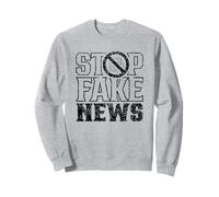 Stop Fake News Derechos de periodistas Periodismo Libertad de Prensa Sudadera