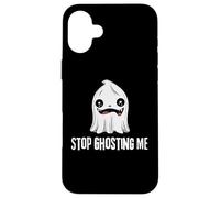 Stop Ghosting Me Lindo Fantasma de Halloween Carcasa para iPhone 16 Plus
