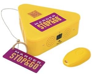 Stop&GO Repelente de martas Rooftop Ultrasonido con Flash - Funcionamiento con batería - Mando a Distancia - Protección Completa de 360°