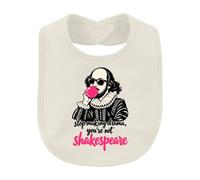 Stop Making Drama You're Not Shakespeare - Babero de goma de mascar | Teatro, divertido, literatura, William, poeta, espectáculo, gafas de sol, chicle, humor, vintage, cita, profesor de inglés