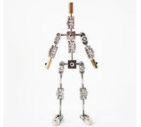 Stop Motion Armature Kits,Stainless Steel Cinematic Animation Puppet,No Assembly Required,For Holding Armature Puppet in Stop Motion Animation, LJJY-KK, a, 14cm