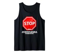 Stop - No Man Comes To The Father John 14:6 Warning Sign Camiseta sin Mangas