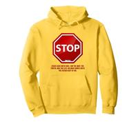 Stop - No Man Comes To The Father John 14:6 Warning Sign Sudadera con Capucha