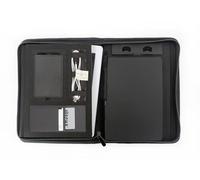 Stop Ocean Plastic MAUPITI 46225 - Carpeta con cremallera, formato DIN A5, con soporte para tablet, compartimentos para tarjetas de visita, compartimento multifunción, carpeta de negocios, aprox. 27,5
